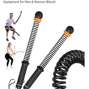 Black and Orange Fitness Resistance Bars